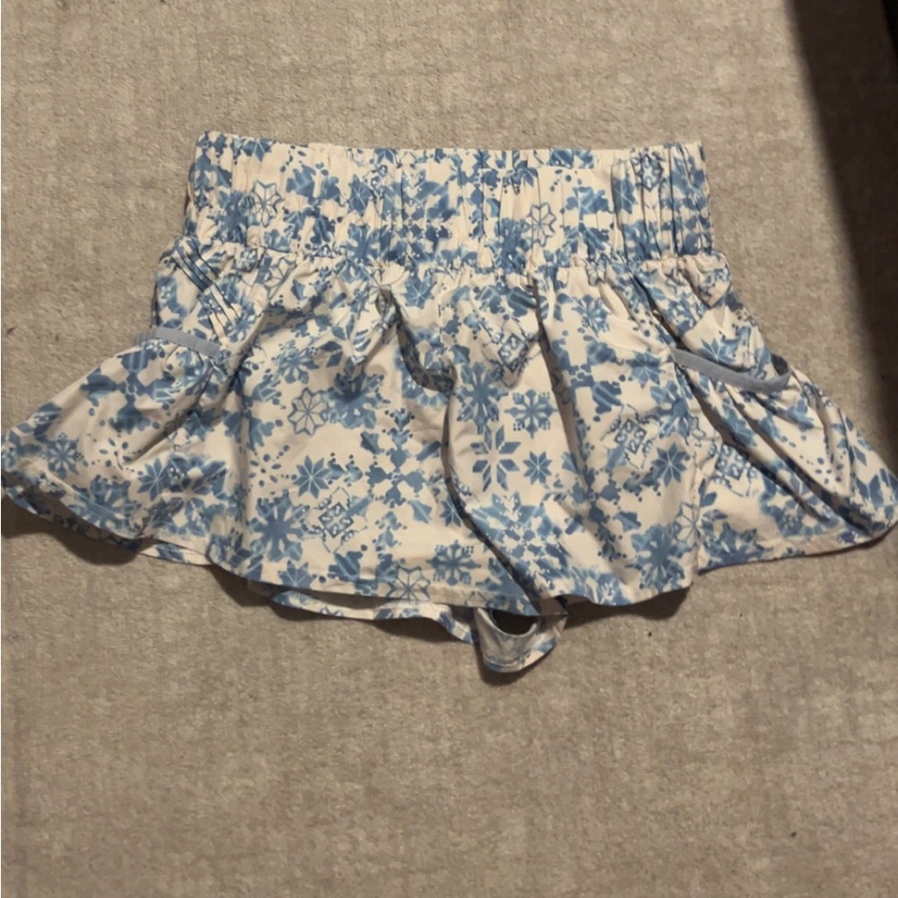 Snow flake Blue and White shorts